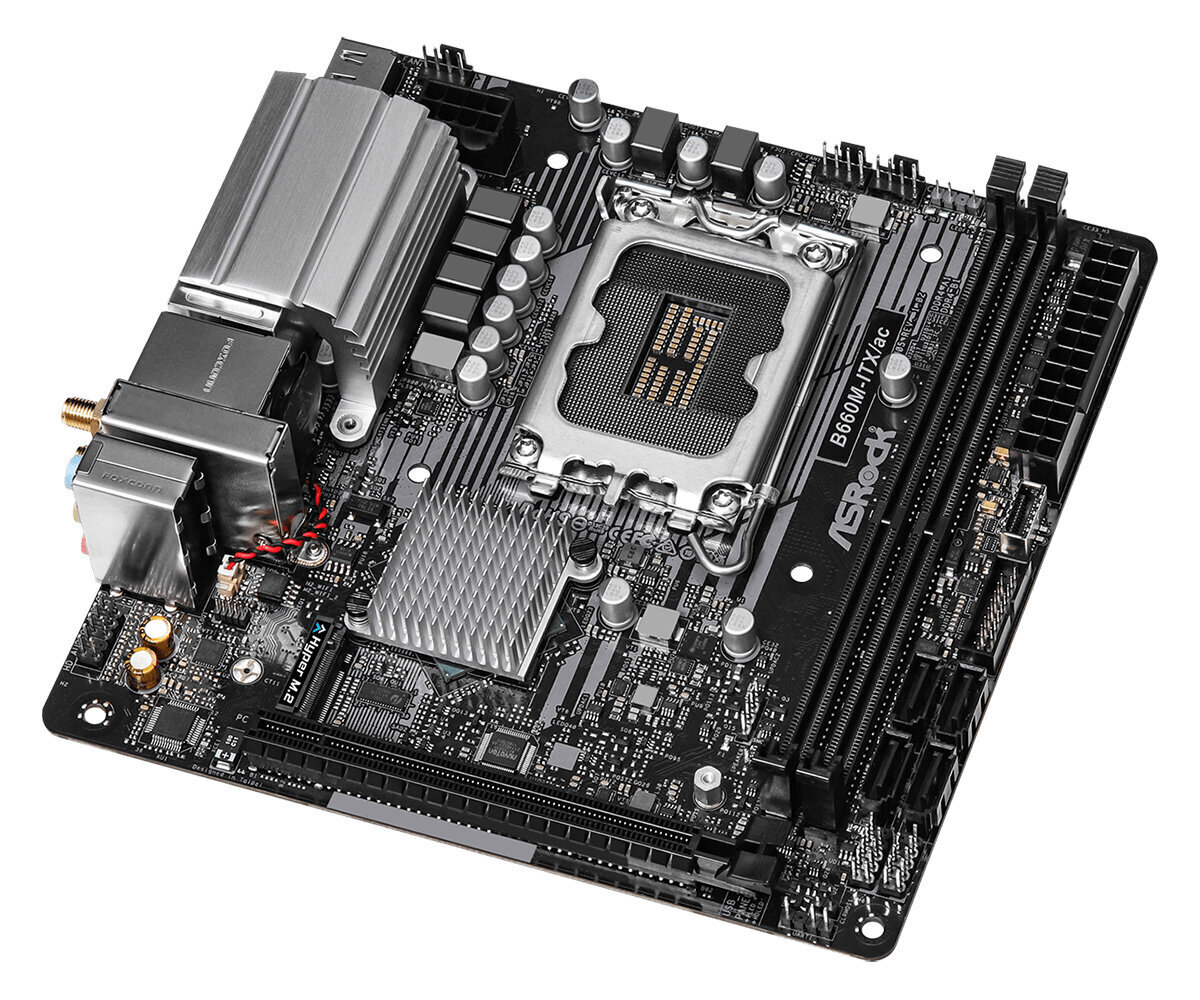 Asrock B660M-ITX/ac Intel B660 LGA 1700 mini ITX hinta ja tiedot | Emolevyt | hobbyhall.fi