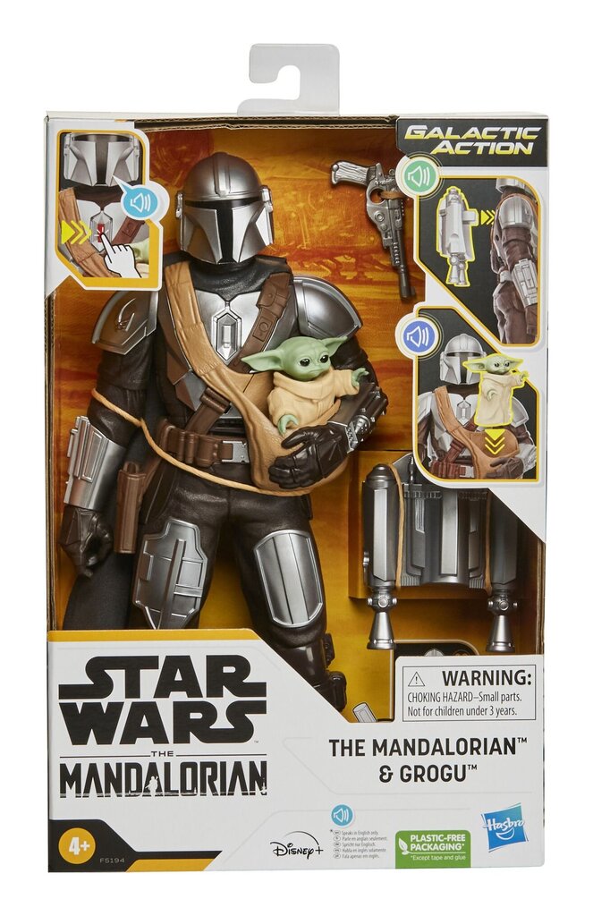 Rarewaves Star Wars - Galactic Action Mandalorian & Grogu hinta ja tiedot | Poikien lelut | hobbyhall.fi