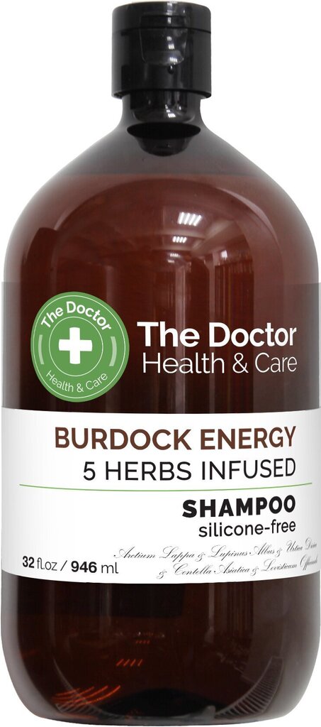 The Doctor Burdock Energy hiusshampoo, 946 ml hinta ja tiedot | Shampoot | hobbyhall.fi
