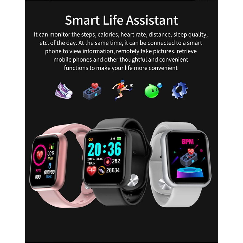 Išmanusis laikrodis iWear M8 Smart & Fit Watch with Full Touch 1.3'' IPS hinta ja tiedot | Älykellot | hobbyhall.fi