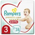 Pampers Premium Care Pants -housuvaipat, koko 3, 28 vaippaa, 15 kg +
