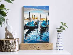 DIY kangas maalaus - Venetian Boats hinta ja tiedot | Artgeist Lapset | hobbyhall.fi