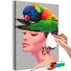 DIY kangas maalaus - Parrot on the Head hinta ja tiedot | Maalaa numeroiden mukaan | hobbyhall.fi