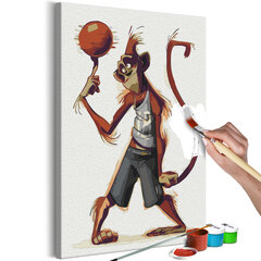 DIY kangas maalaus - Monkey Basketball Player hinta ja tiedot | Maalaa numeroiden mukaan | hobbyhall.fi