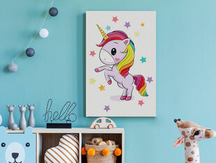 DIY kangas maalaus - Rainbow Unicorn hinta ja tiedot | Maalaa numeroiden mukaan | hobbyhall.fi