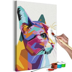 DIY kangas maalaus - Geometric Cat hinta ja tiedot | Artgeist Lapset | hobbyhall.fi