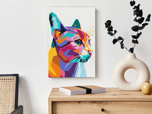 DIY kangas maalaus - Geometric Cat hinta ja tiedot | Artgeist Lapset | hobbyhall.fi