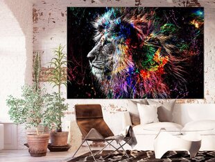 Kuva - Crazy Lion (1 Part) Wide hinta ja tiedot | Taulut | hobbyhall.fi