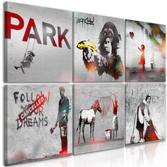 Kuva - Banksy Collage (6 Parts) hinta ja tiedot | Taulut | hobbyhall.fi