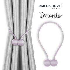 AmeliaHome verhonpidikkeet Toronto, 2 kpl. hinta ja tiedot | Verhot | hobbyhall.fi