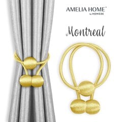 AmeliaHome verhonpitimet Montreal, 2 kpl. hinta ja tiedot | AmeliaHome Verhot, verhotangot ja kaihtimet | hobbyhall.fi