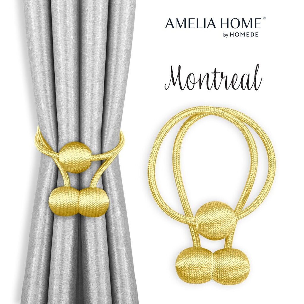 AmeliaHome verhonpitimet Montreal, 2 kpl. hinta ja tiedot | Verhot | hobbyhall.fi