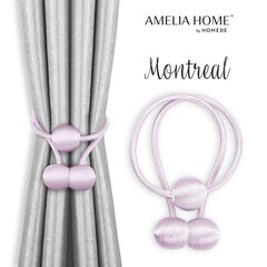 AmeliaHome verhonpidikkeet Montreal, 2 kpl. hinta ja tiedot | Verhot | hobbyhall.fi