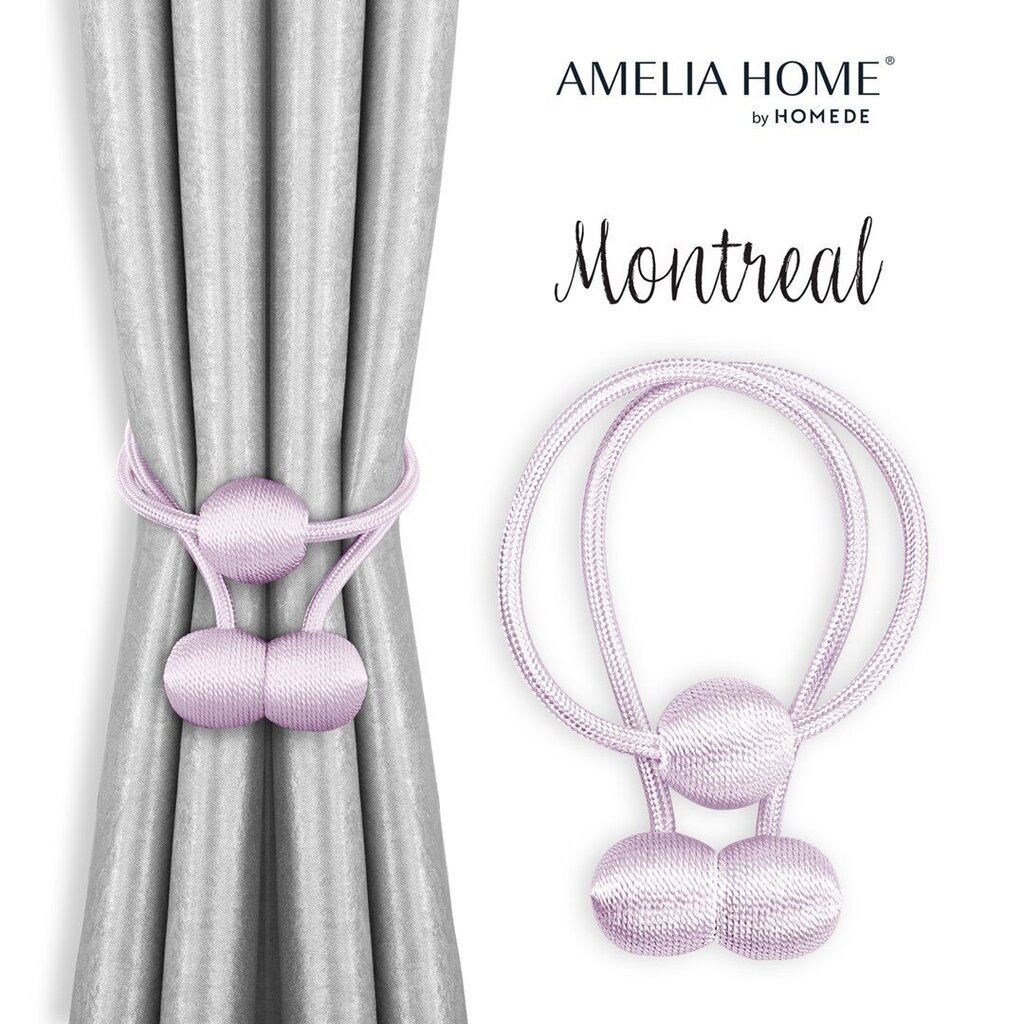 AmeliaHome verhonpidikkeet Montreal, 2 kpl. hinta ja tiedot | Verhot | hobbyhall.fi