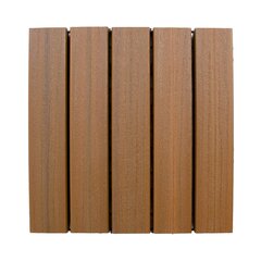 Terassin laatta 30x30x2,2cm, 22kpl/2m², tekopuu, ruskea hinta ja tiedot | Lattialaatat | hobbyhall.fi