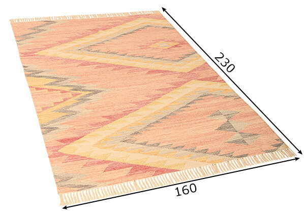 Tom Tailor Vintage Zigzag Kelim matto 160x230 cm hinta ja tiedot | Isot matot | hobbyhall.fi