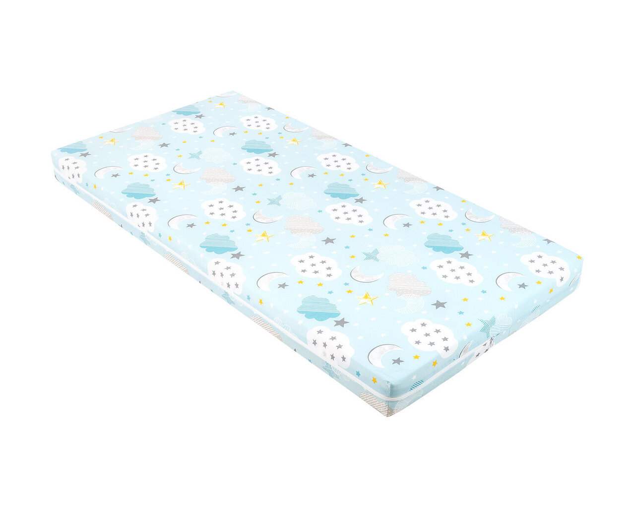 Vauvapatja Kikkaboo Fantasia Plus 60x120x6 cm, Clouds Blue, Pilvet sininen hinta ja tiedot | Patjat | hobbyhall.fi