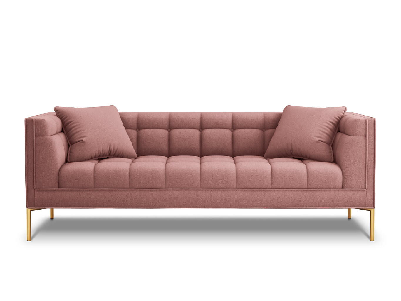 Kolmen istuttava sohva Micadoni Home Karoo, vaaleanpunainen hinta ja tiedot | Sohvat ja vuodesohvat | hobbyhall.fi