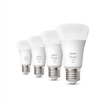 Älykkäät LED-lamput Philips Hue E27 9W 800lm, 4 kpl. hinta ja tiedot | Lamput | hobbyhall.fi