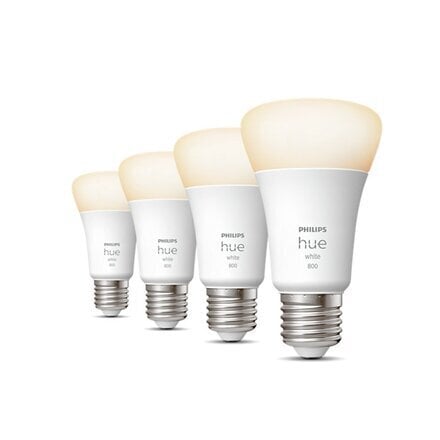 Älykkäät LED-lamput Philips Hue E27 9W 800lm, 4 kpl. hinta ja tiedot | Lamput | hobbyhall.fi