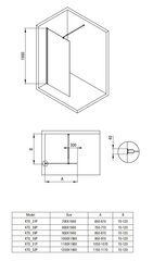 Suihkukaappi Deante Kerria Plus, 70,80,90,100,110,120 x 200 cm, Nero hinta ja tiedot | Suihkuseinät ja -ovet | hobbyhall.fi