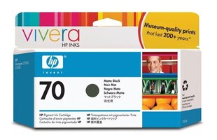 HP 70 ink matte black 130 ml Vivera hinta ja tiedot | Mustekasetit | hobbyhall.fi