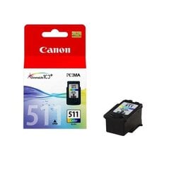 Canon CL-511 Tri-Colour Ink Cartridge, C hinta ja tiedot | Mustekasetit | hobbyhall.fi