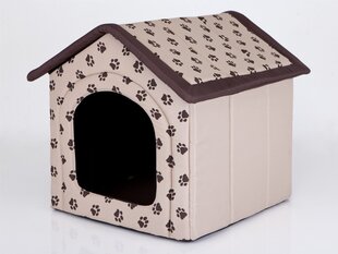 Hobbydog pesä, tassukuosi, 60x55x60 cm, beige hinta ja tiedot | Pedit ja pesät | hobbyhall.fi