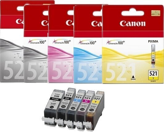 Mustepatruuna Canon CLI-521GY, harmaa hinta ja tiedot | Mustekasetit | hobbyhall.fi