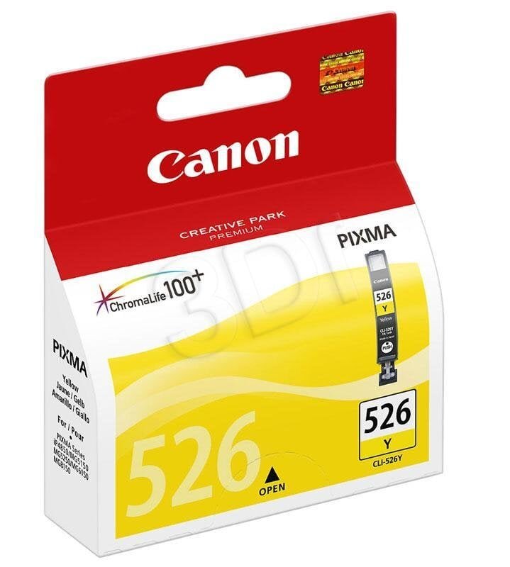 Canon CLI-526Y Ink Cartridge, Yellow hinta ja tiedot | Mustekasetit | hobbyhall.fi