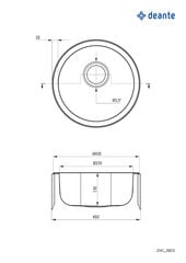 Tiskiallas Deante Twist ZHC 3813, sisustus hinta ja tiedot | Keittiöaltaat | hobbyhall.fi