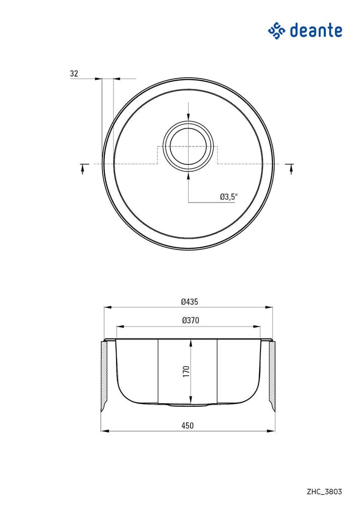 Tiskiallas Deante Twist ZHC 3813, sisustus hinta ja tiedot | Keittiöaltaat | hobbyhall.fi