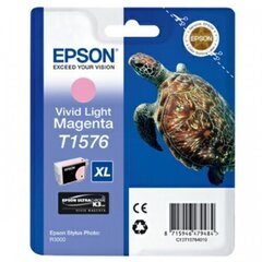 Epson T1576 Vivid Light Magenta Light ma hinta ja tiedot | Mustekasetit | hobbyhall.fi