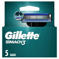 Parranajon terät Gillette Mach 3, 5 Turbo, 5 kpl. hinta ja tiedot | Gilette Hygieniatuotteet | hobbyhall.fi