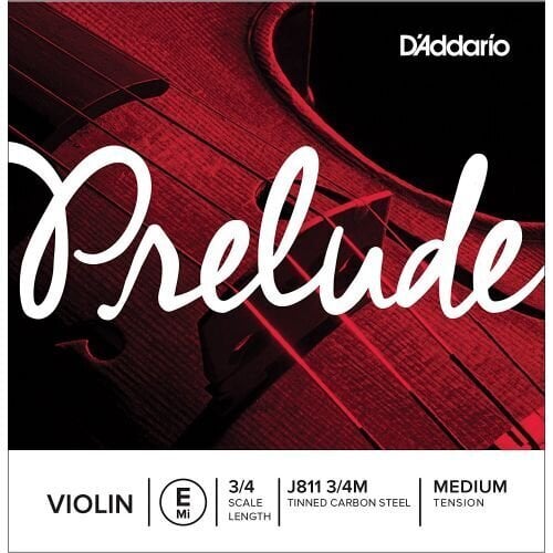 Kielet viuluun J811 3/4M D'Addario Prelude hinta ja tiedot | Soittimien lisätarvikkeet | hobbyhall.fi