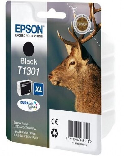 Epson kasetti mustesuihkutulostimelle C13T13014010, 945 sivua, musta hinta ja tiedot | Mustekasetit | hobbyhall.fi
