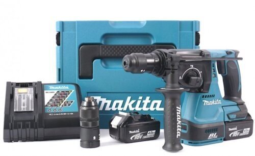 Akkurei'itin Makita DHR243RTJ hinta ja tiedot | Iskuporakoneet | hobbyhall.fi