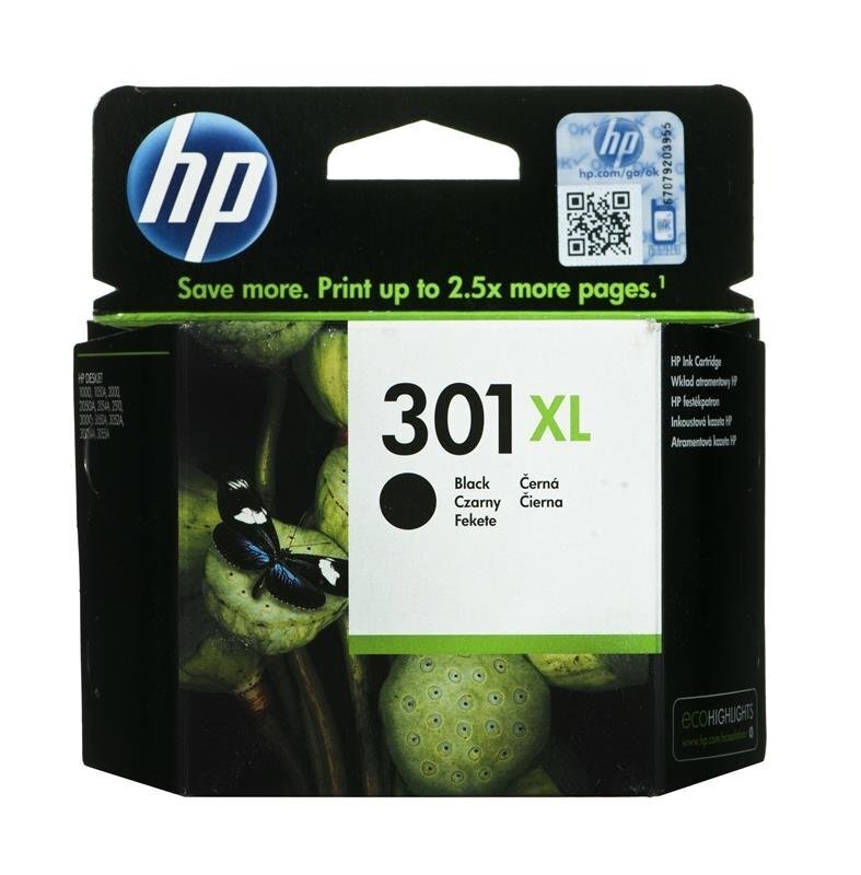 HP 301XL ink black blister hinta ja tiedot | Mustekasetit | hobbyhall.fi
