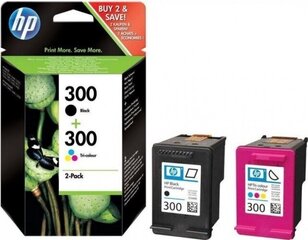 HP 300 ink combo pack black/tri-color BL hinta ja tiedot | Mustekasetit | hobbyhall.fi