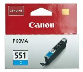 Canon CLI-551 C Ink Cartridge, Cyan hinta ja tiedot | Mustekasetit | hobbyhall.fi