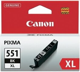 Canon CLI-551XL BK Ink Cartridge, Black hinta ja tiedot | Mustekasetit | hobbyhall.fi
