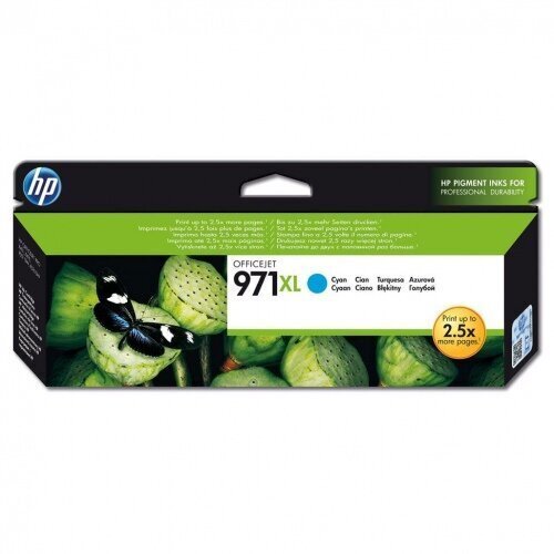 HP 971XL Ink Cyan hinta ja tiedot | Mustekasetit | hobbyhall.fi