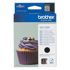 Brother LC123BK Ink Cartridge, Black hinta ja tiedot | Mustekasetit | hobbyhall.fi