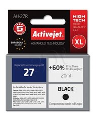 Värikasetit mustesuihkutulostimiin Activejet HP 27 C8727A XL hinta ja tiedot | Mustekasetit | hobbyhall.fi