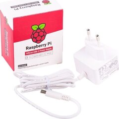 Raspberry RPI4 PSU EU WHITE BU hinta ja tiedot | Virtalähteet | hobbyhall.fi
