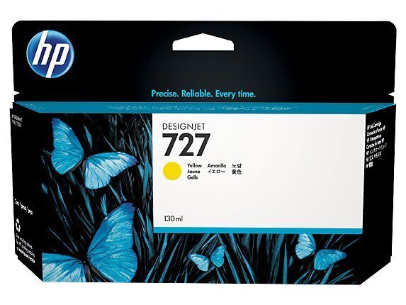 HP 727 Ink Yellow 130ml T920 T1500 hinta ja tiedot | Mustekasetit | hobbyhall.fi