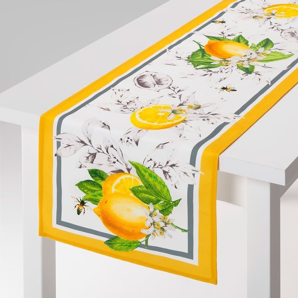 Ambition Lemon pöytäliina, 150x40 cm hinta ja tiedot | Pöytäliinat, tabletit ja lautasliinat | hobbyhall.fi