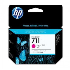 HP 711 (CZ135A) mustesuihkukasetti, magenta hinta ja tiedot | Mustekasetit | hobbyhall.fi