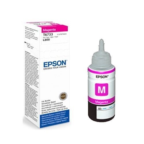 Epson - Tint T6733 MAGENTA 70 ml pullo L800 hinta ja tiedot | Mustekasetit | hobbyhall.fi