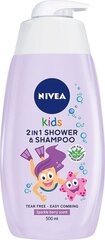 Nivea 2in1 vauvan suihkugeeli ja shampoo aloe ja kamomilla 500 ml hinta ja tiedot | Lasten ja äitiysajan kosmetiikka | hobbyhall.fi